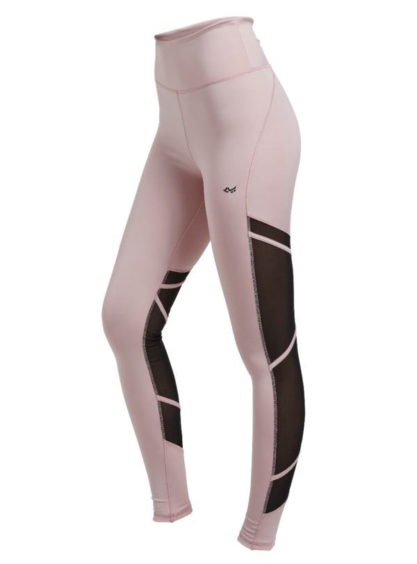 Mesh Tape Tights Dame - Rosa -