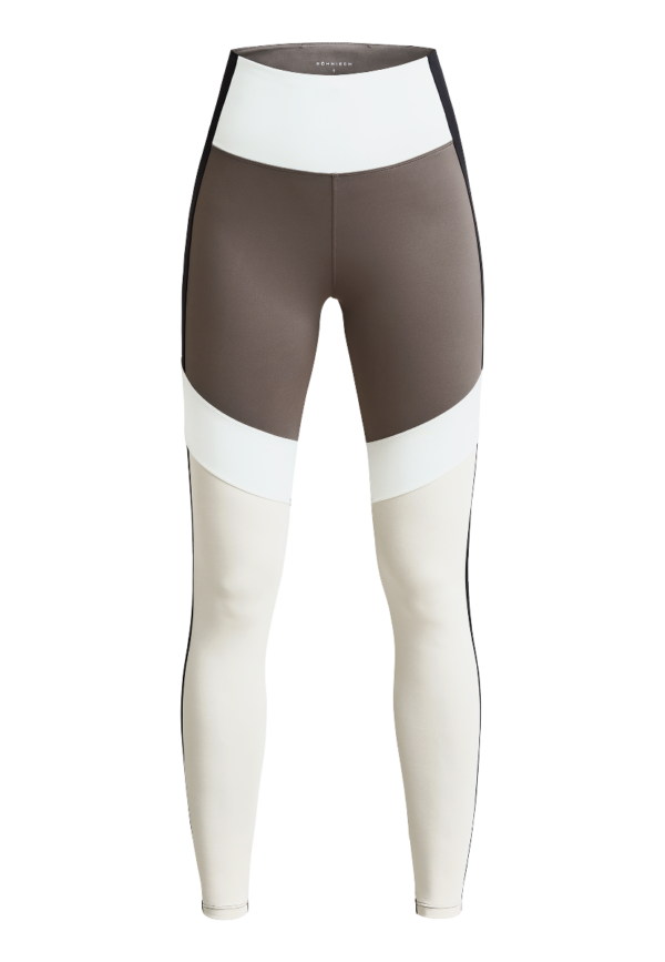 Kay Blocked Tights Dame - Beige -
