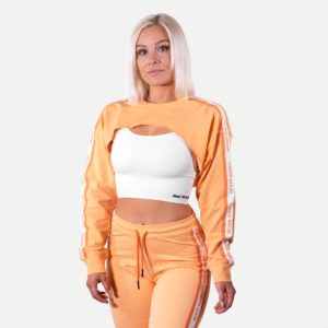 Chrystie Crop Genser Dame - Orange -