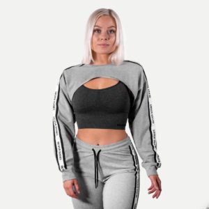 Chrystie Crop Genser Dame - Grå -