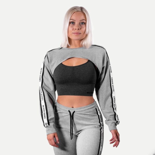 Chrystie Crop Genser Dame - Grå -