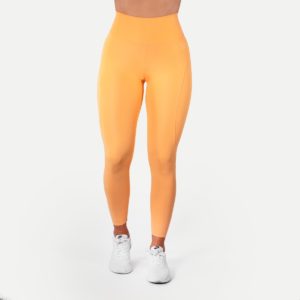 High Waist Tights Dame - Orange -