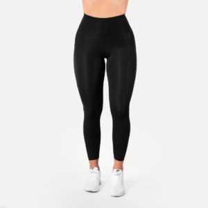 High Waist Tights Dame - Sort -