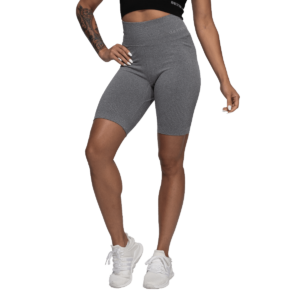 Rib Seamless Shorts Dame - Grå -