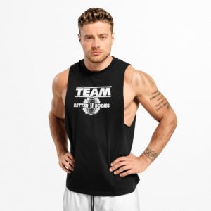 Team BB Singlet Herre - Sort -