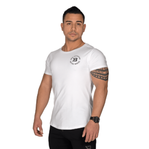 Wide Neck T-skjorte Herre - Hvit -