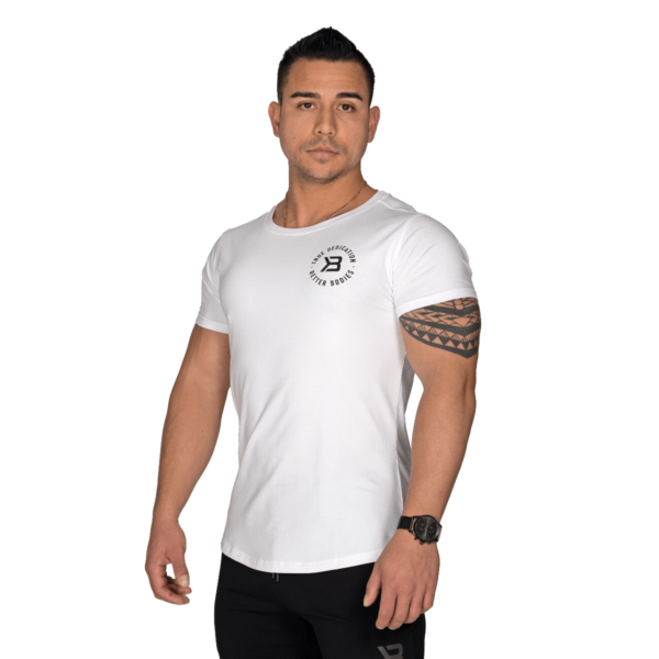 Wide Neck T-skjorte Herre - Hvit -