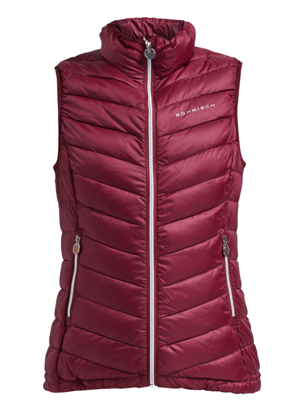 Light Down Vest Dame - Rød -