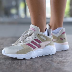 Crazy Chaos Sneakers Dame - Beige / Rosa -