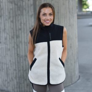 Phoebe Vest Dame - Beige -