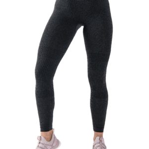 Alysa Melange High Waist Tights Dame - Sort -