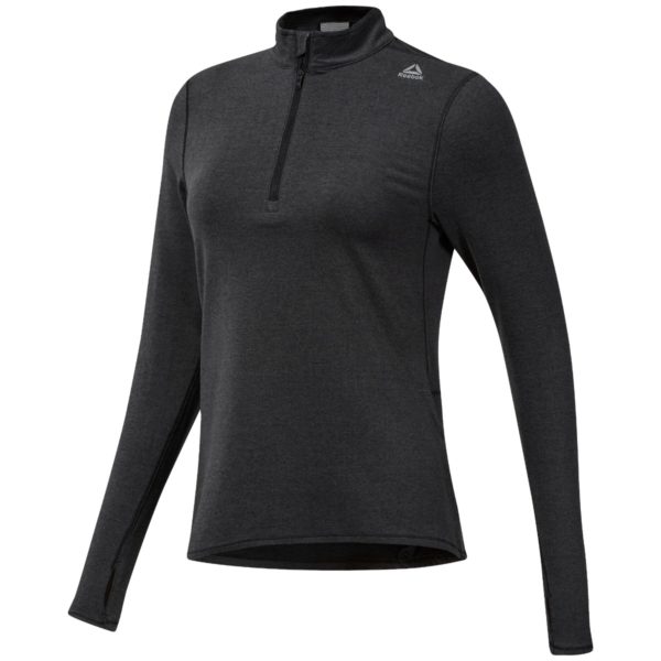 Running Essentials Quarter Zip Genser Dame - Sort -