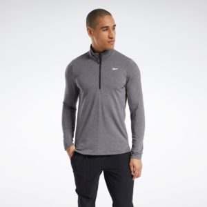 ACTIVCHILL+Cotton 1/4 Zip Genser Herre - Grå -
