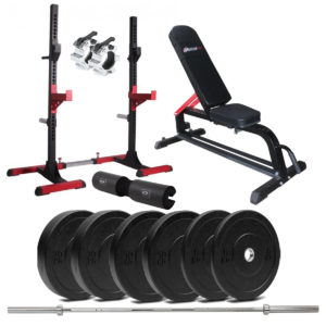 Squat Rack Styrkepakke 90 kg