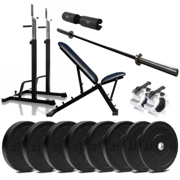 Squat Rack Styrkepakke 120 kg