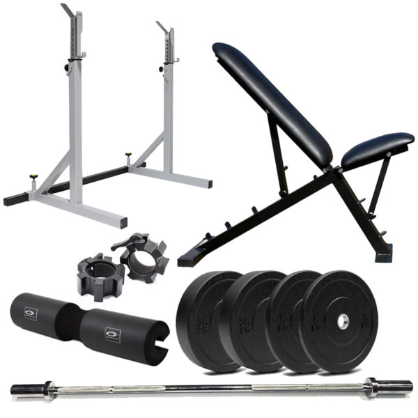 Squat Rack Styrkepakke 80 kg