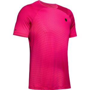 HeatGear Rush Fitted Printed T-skjorte Herre - Ros -