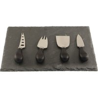 Cheese Set 4 Knifes And Slate