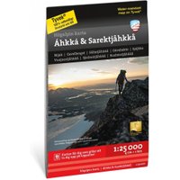 Högalpin karta Áhkká & Sarektjåkkå 1:25.000