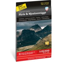 Högalpin karta Pårte & Njoatsosvágge 1:25.000