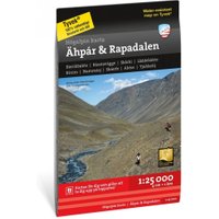Högalpin karta Ähpar & Rapadalen 1:25.000