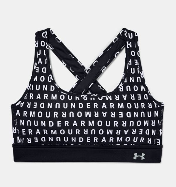 Armour Mid Crossback Printed Sports-BH Dame - Sort -